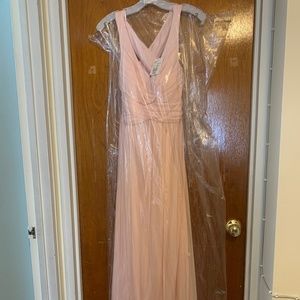 David's Bridal Petal Pink Dress